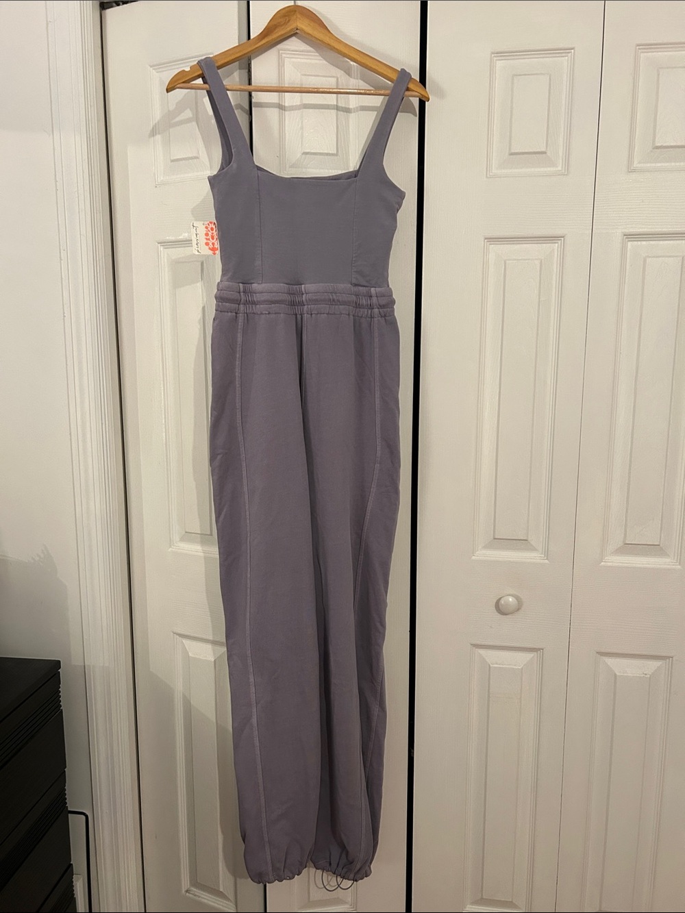 NWT Free People Trail Blazer Lilac/Lavender Jumpsuit with Drawstring Waist XS - Picture 3 of 7